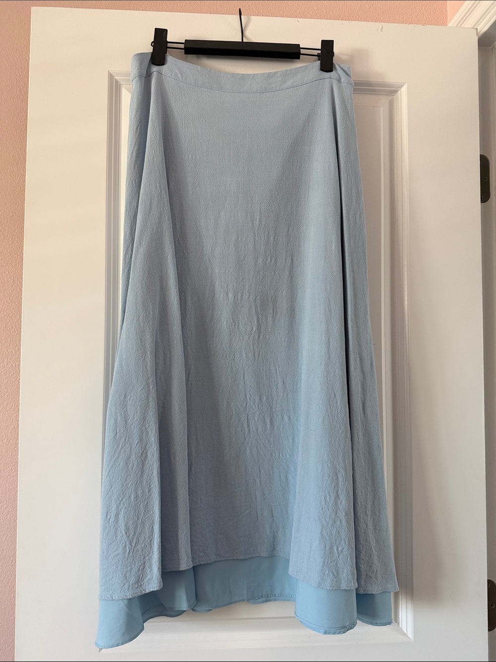 Alexia Admor Pale Blue High-Low Maxi Skirt